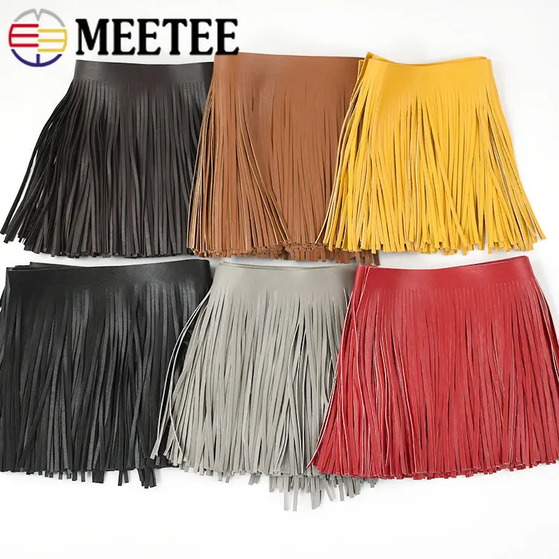 Fringe Ribbon Sewing - 1Meter Meetee 10-30cmX5mm PU Leather Tassel