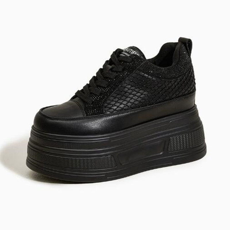 Crystal Mesh Fabric - Luxury 9CM Air Mesh Synthetic Platform