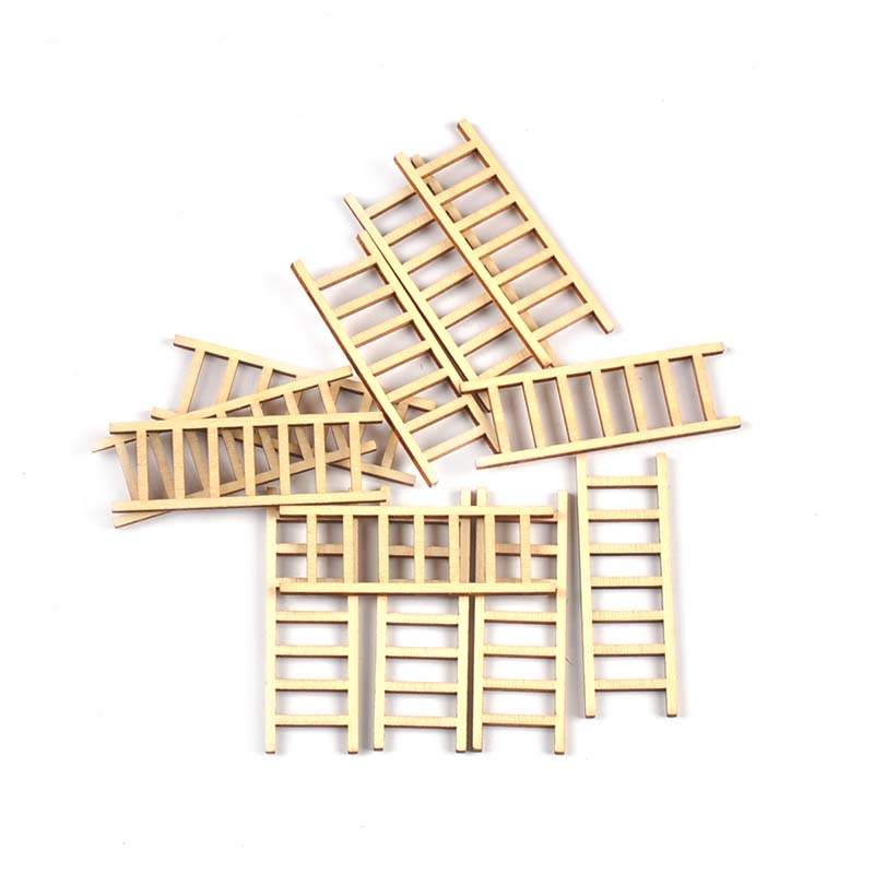Embellish Craft - 20Pcs/lot 20x60mm Natural Ladder Wood DIY