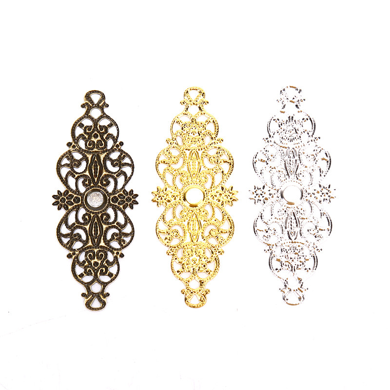 Embellishment Crafts - ★▲20Pcs Filigree Flower Wrap Connector Crafts