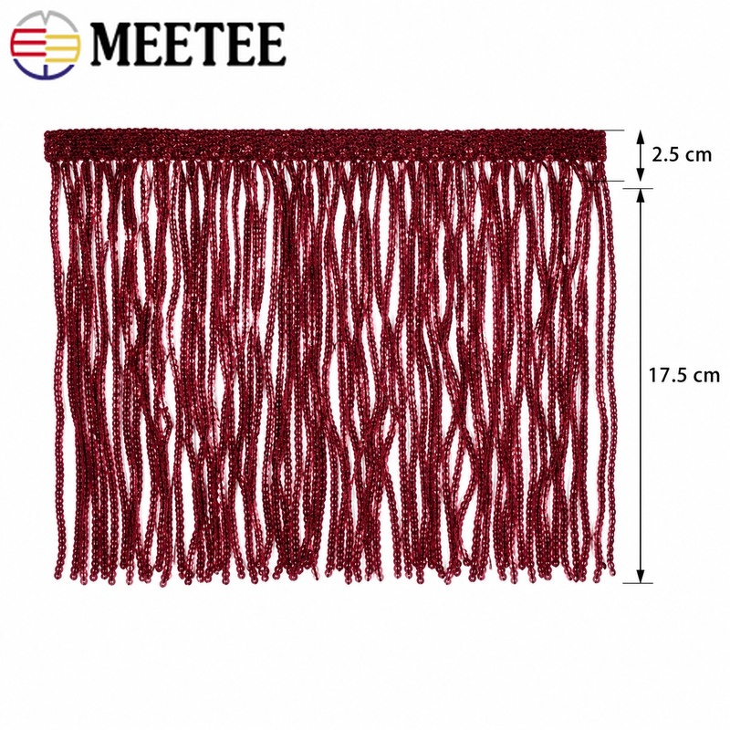 3/5Yards 20cm Sequin Tassel Fr - Fringe Ribbon Sewing recension och pris