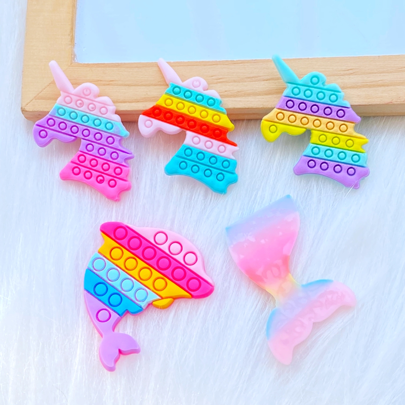 20Pcs New Cute Fishtail Unicor - Embellishment Glue Craft recension och pris