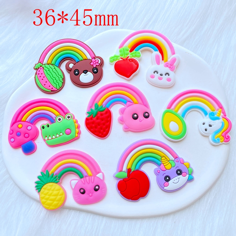 10Pcs New Cute Fruit Animal Ra - Embellishment Glue Craft recension och pris