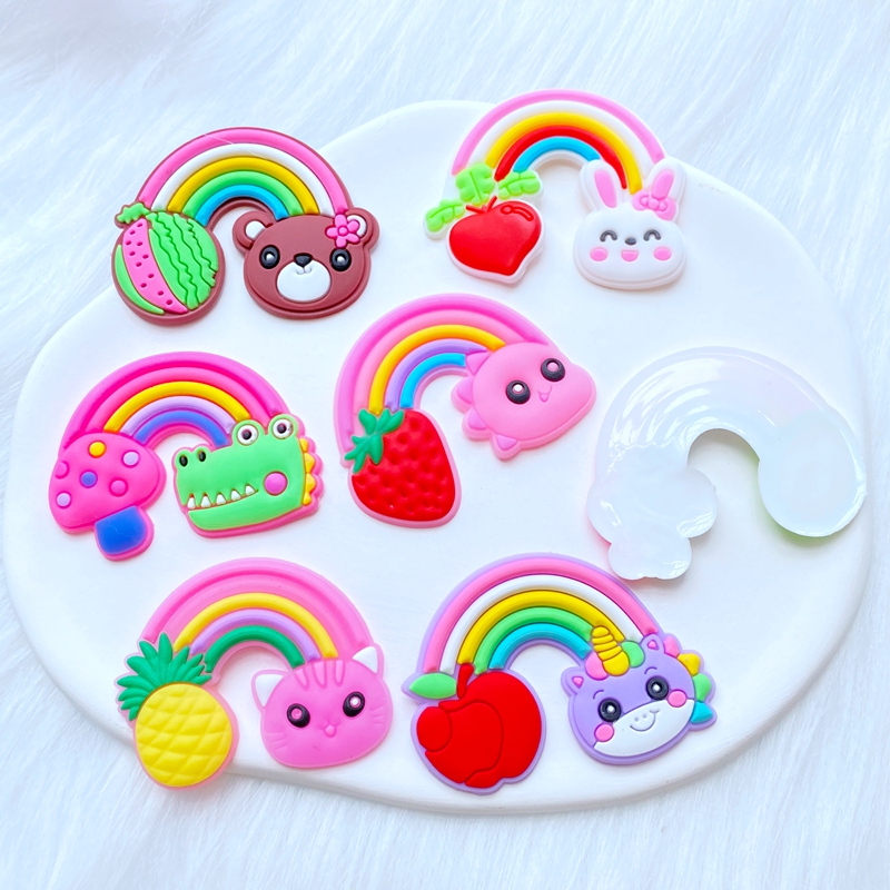 10Pcs New Cute Fruit Animal Ra - Embellishment Glue Craft recension och pris