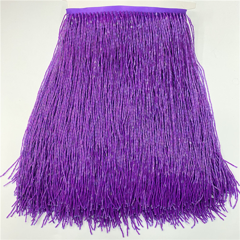 2metros/lot 30cm Wide High Qua - Beaded Trim Fringe recension och pris