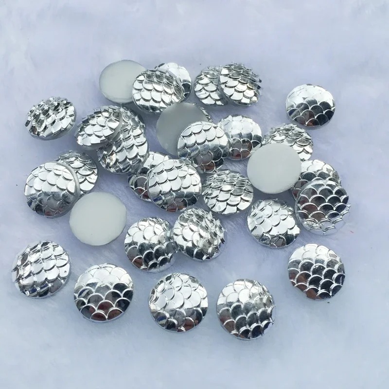 80pcs 12mm Mermaid Fish Scale  - Embellishment Glue Craft recension och pris