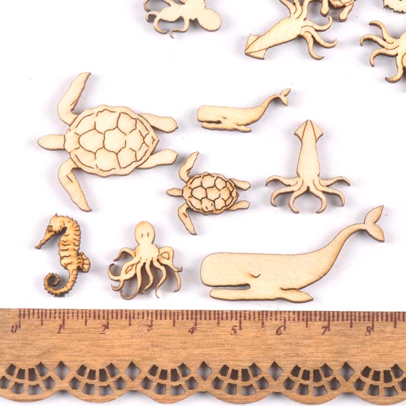 20Pcs 25-40mm Sea Turtle/horse - Embellish Craft recension och pris