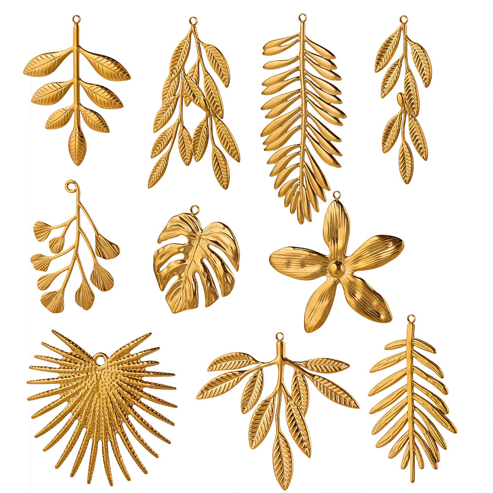 5PCS Stainless Steel Large Lea - Embellishment Crafts recension och pris