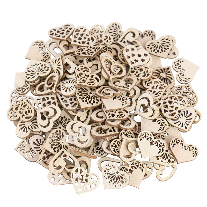 50/100pcs Hollowed Heart Patte - Embellish Craft recension och pris