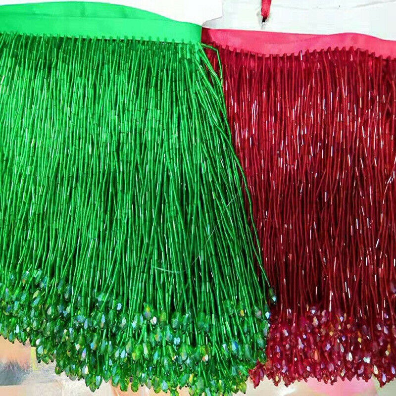 90x15cm Crystal Tassel Lace Be - Beaded Trim Fringe recension och pris