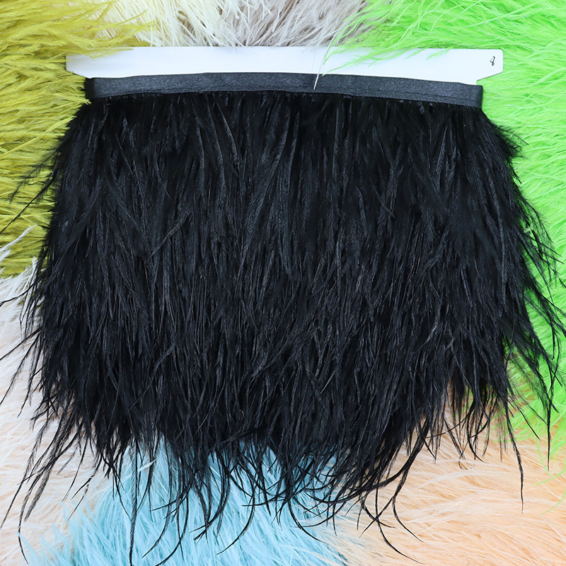 1M 8-10cm Black Ostrich Feathe - Feather Trim Marabou recension och pris