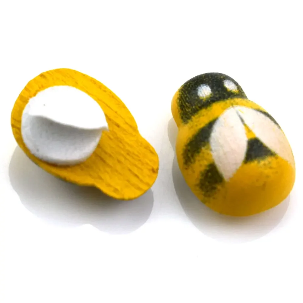 50pcs Yellow Wood Glue Buttons - Embellishment Glue Craft recension och pris