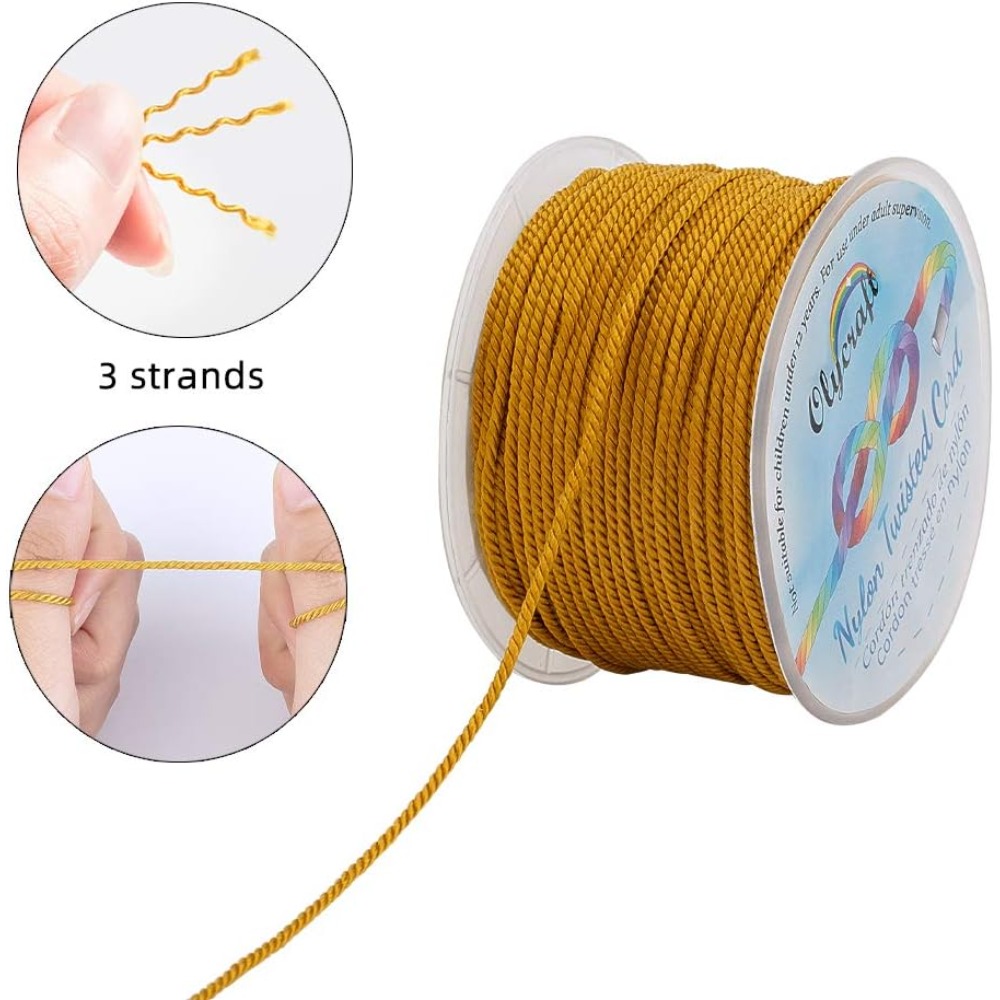 55 Yards 1mm Twisted Satin Nyl - Cord Trim Twisted recension och pris