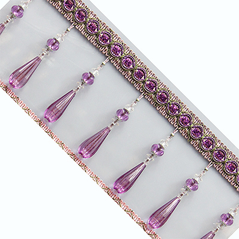 1M Crystal Pendant Tassel Drop - Beaded Trim Fringe recension och pris