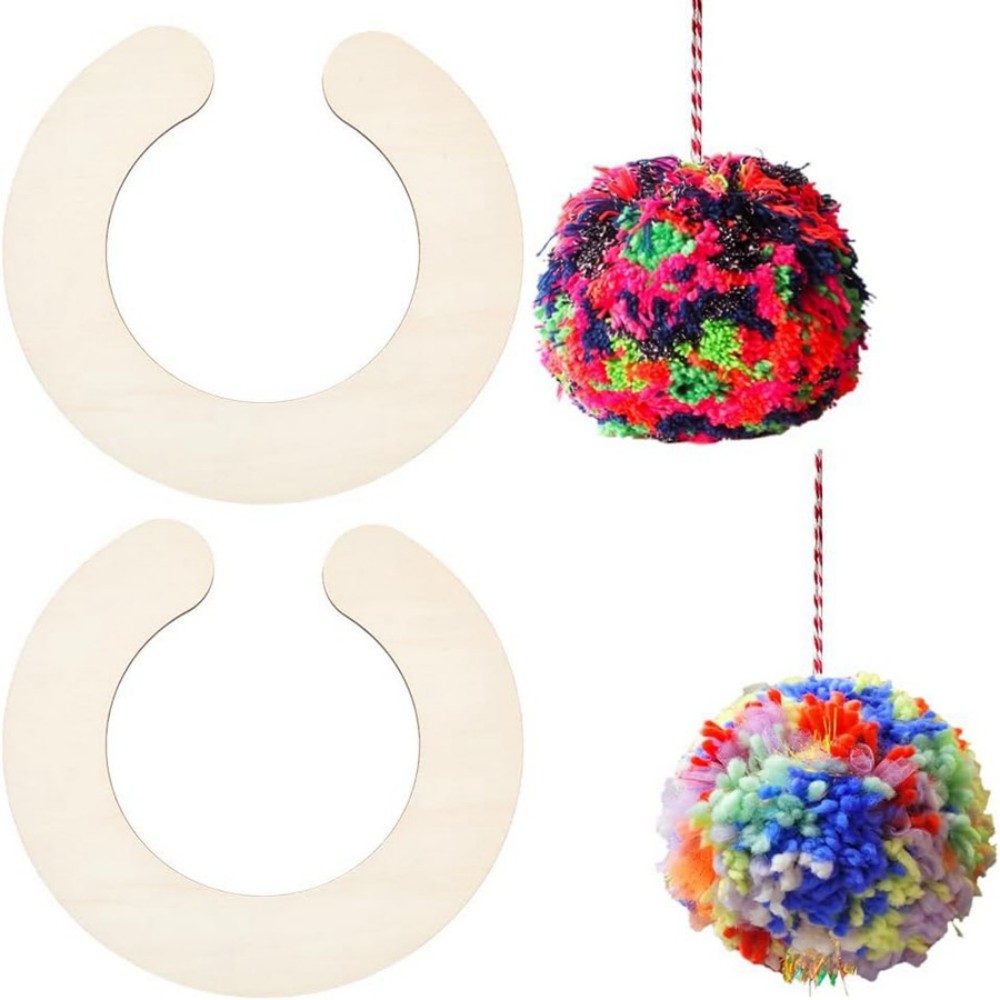 2pcs Wooden Pom Pom Maker Set  - Pom Pom Maker Tool recension och pris