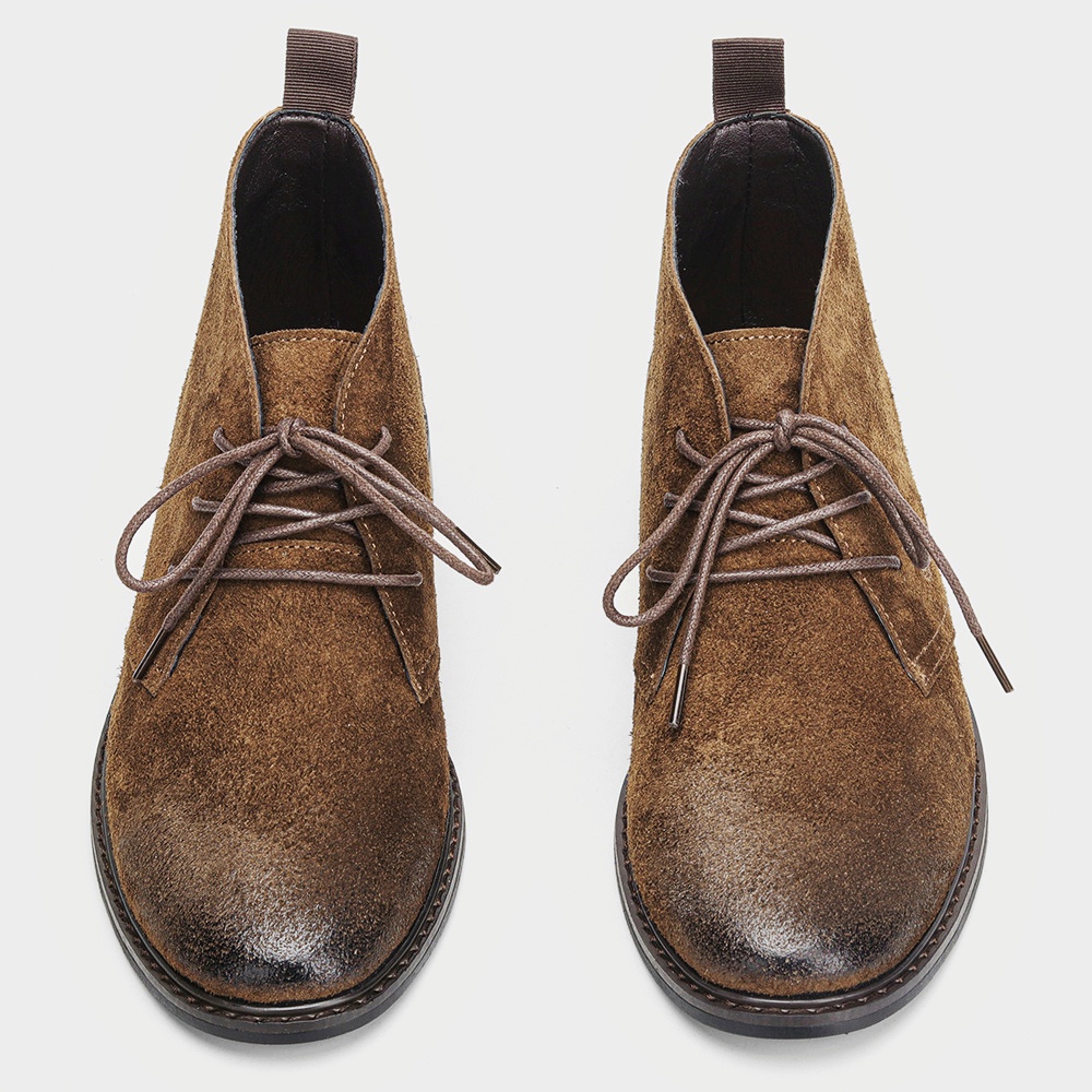 Leather Boots Retro Comfortabl - Guipure Lace Panel recension och pris