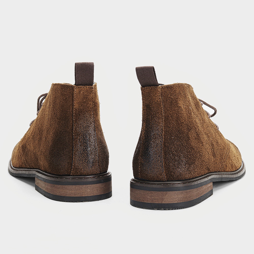 Leather Boots Retro Comfortabl - Guipure Lace Panel recension och pris