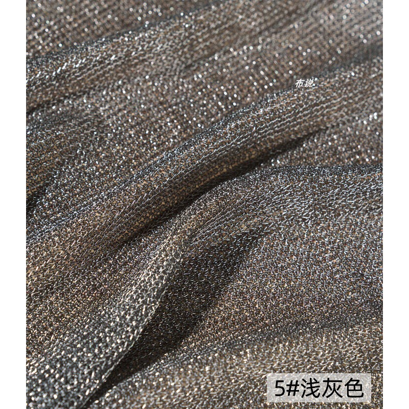 Light Gray Metallic Thread Fab - Crystal Mesh Fabric recension och pris