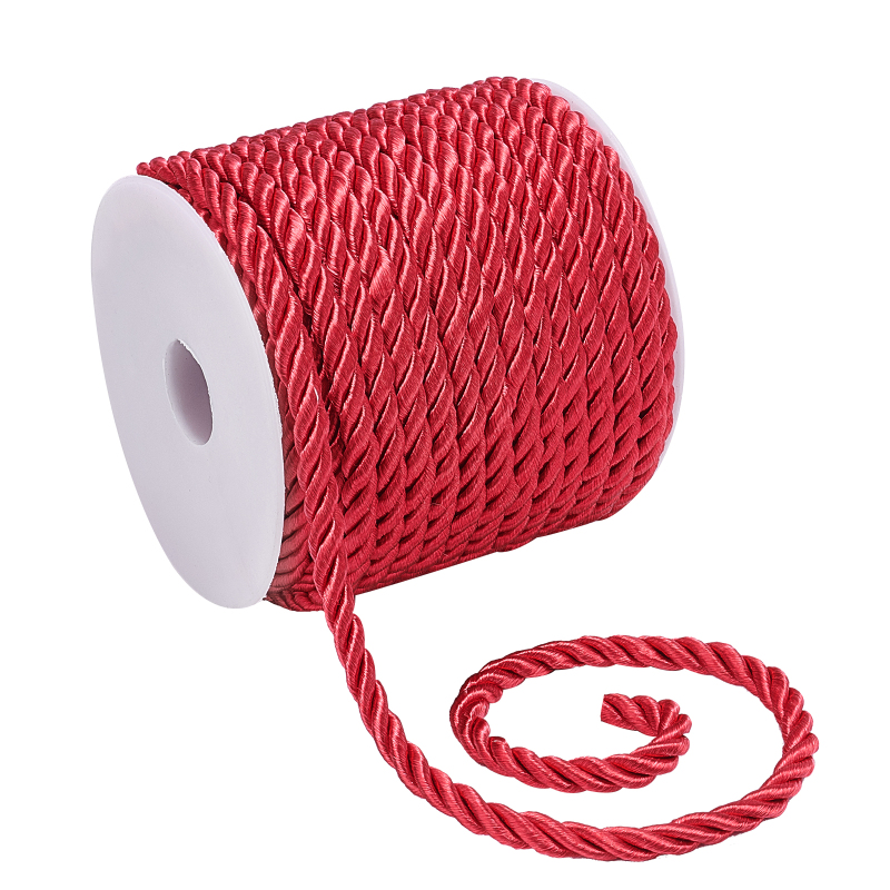 19.6 Yard Red Silk Rope 3-Ply  - Cord Trim Twisted recension och pris