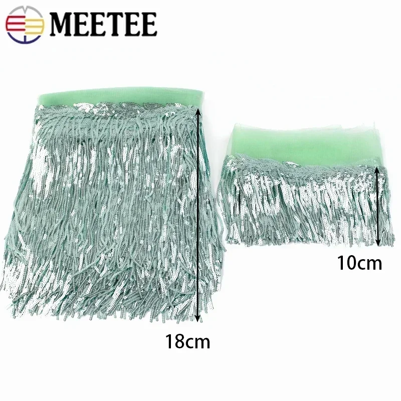 2/5/10Yards Sequin Embroidery  - Fringe Ribbon Sewing recension och pris