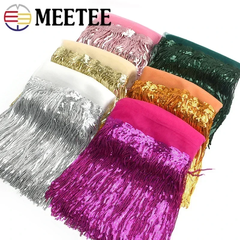 2/5/10Yards Sequin Embroidery  - Fringe Ribbon Sewing recension och pris