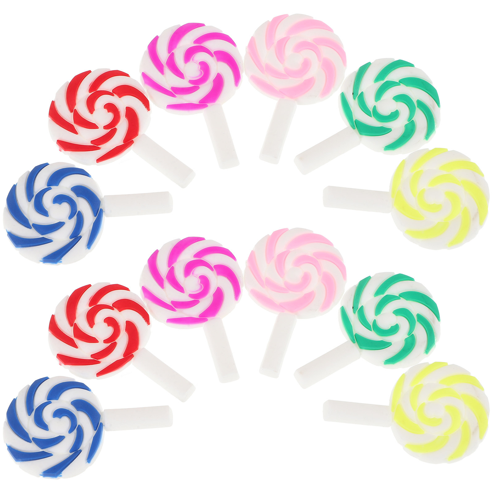 36Pcs Vibrant Rainbow Lollipop - Embellish Craft recension och pris