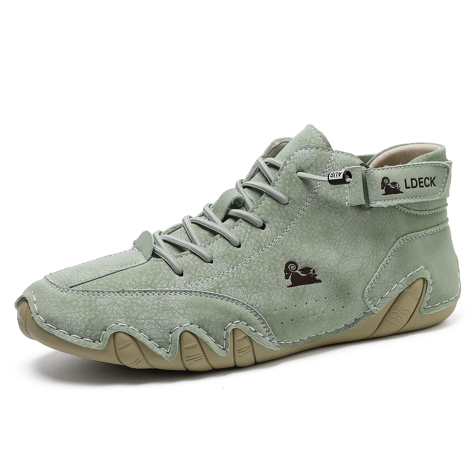 Men's Genuine Leather Shoes An - Guipure Lace Panel recension och pris