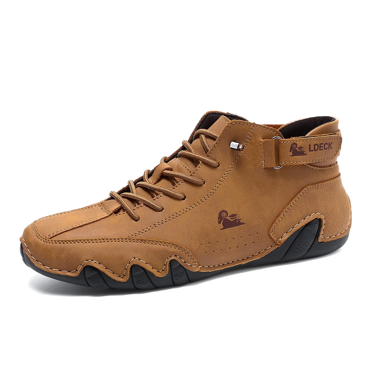 Men's Genuine Leather Shoes An - Guipure Lace Panel recension och pris