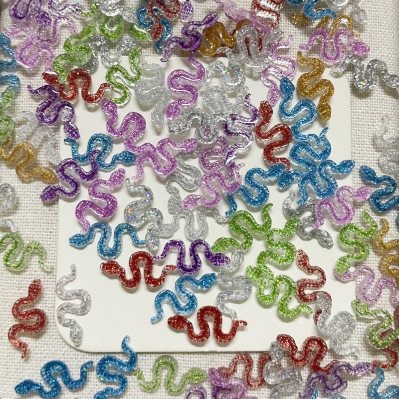 Tiny Shimmer Cartoon Snake Res - Embellishment Glue Craft recension och pris