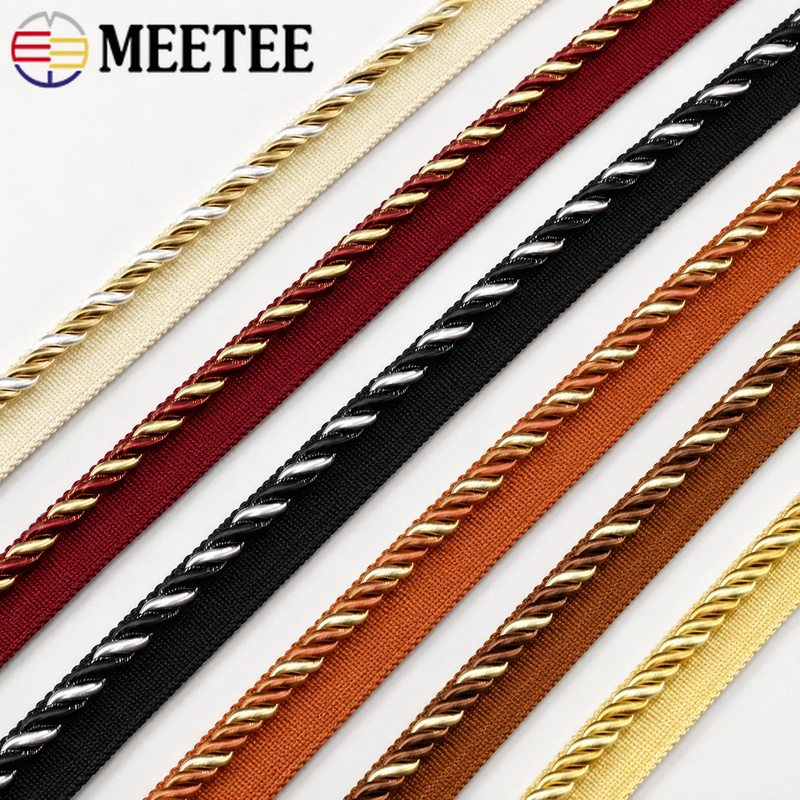 2/5/10/12M Meetee 6mm Two-Colo - Cord Trim Twisted recension och pris