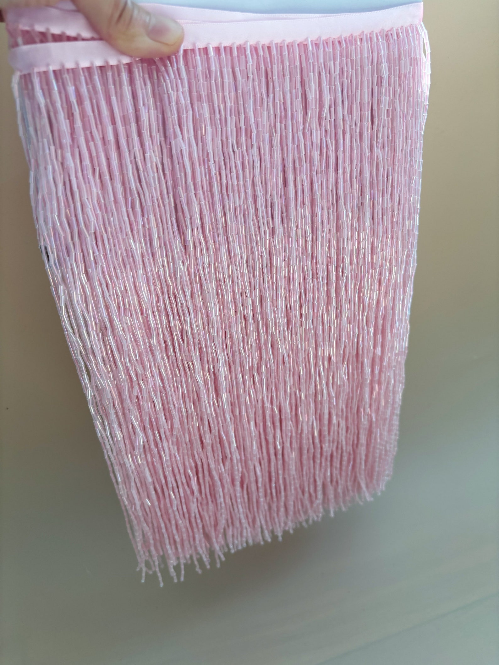 1 Yard 30cm Wide Heavy Bead Fr - Beaded Trim Fringe recension och pris