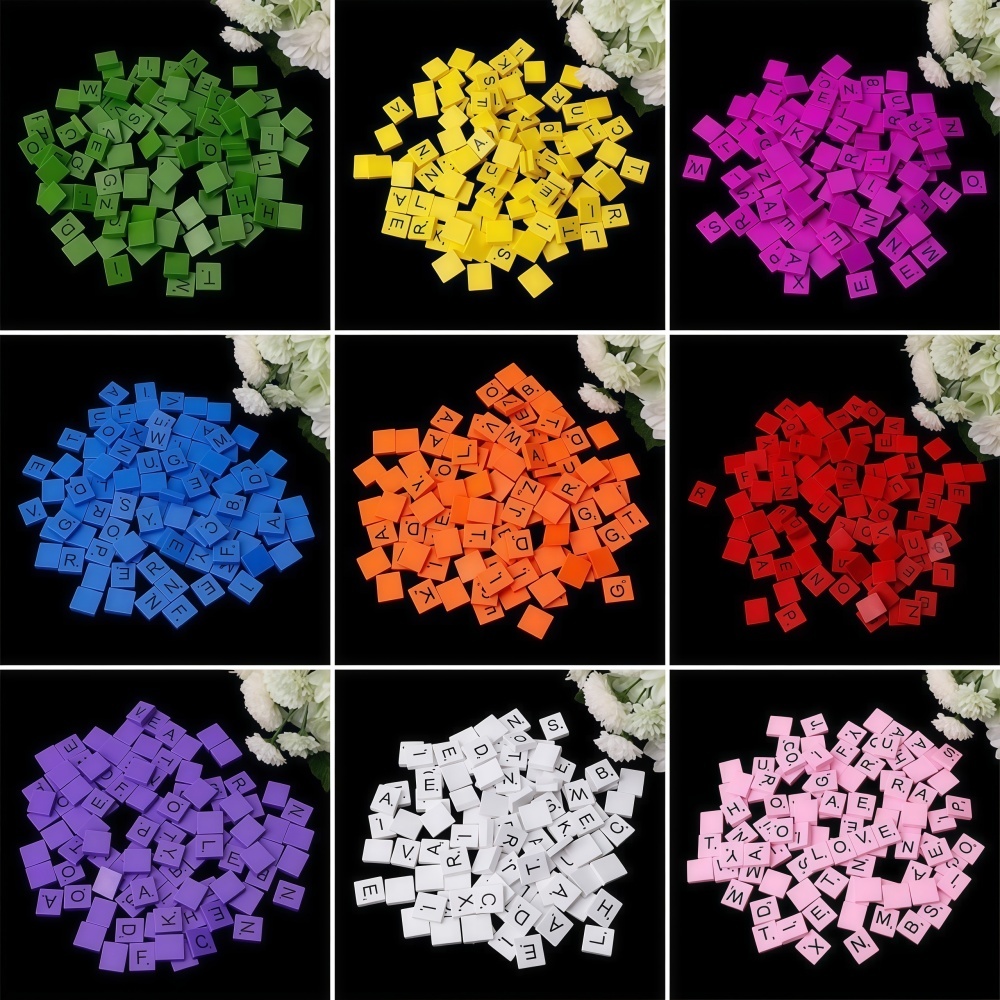100PCS  Wooden Letter Cubes fo - Embellish Craft recension och pris