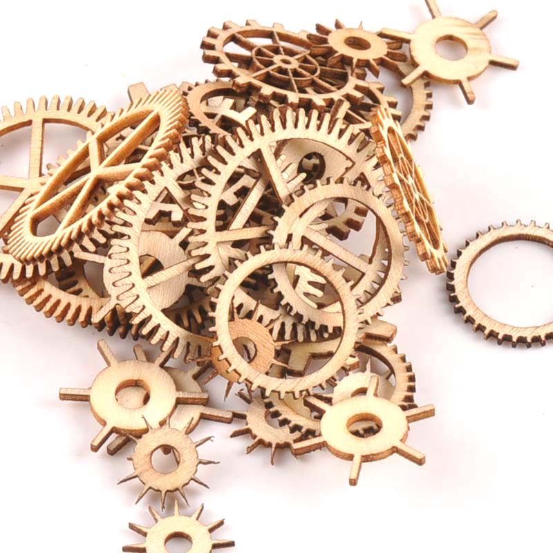 20-40mm 36pcs Unfinished Wood  - Embellish Craft recension och pris