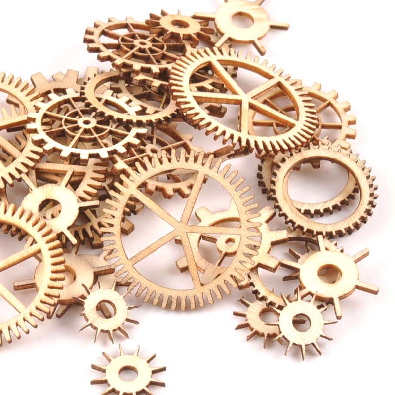 20-40mm 36pcs Unfinished Wood  - Embellish Craft recension och pris
