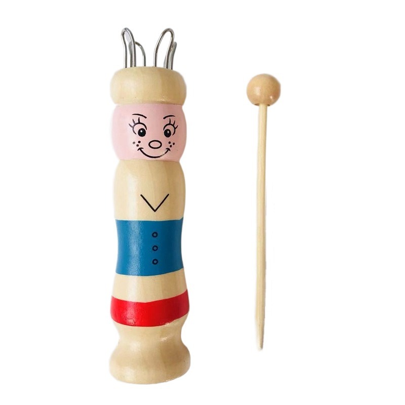 Wooden Doll French Knitter Kid - Pom Pom Maker Tool recension och pris