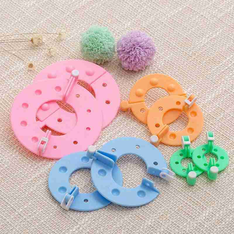 8Pcs 4 Sizes Plastic Pompom Ma - Pom Pom Maker Tool recension och pris