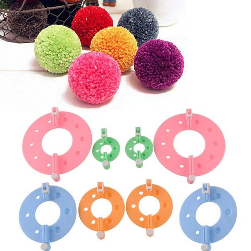 8Pcs 4 Sizes Plastic Pompom Ma - Pom Pom Maker Tool recension och pris