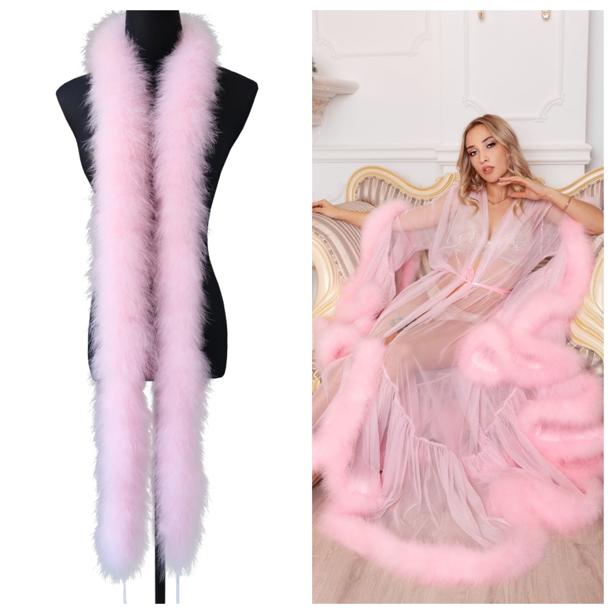 Natural Marabou Feather Trim 2 - Feather Trim Marabou recension och pris