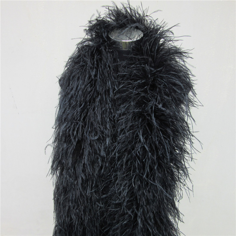 2 Meters 6 Layer White Natural - Feather Trim Marabou recension och pris