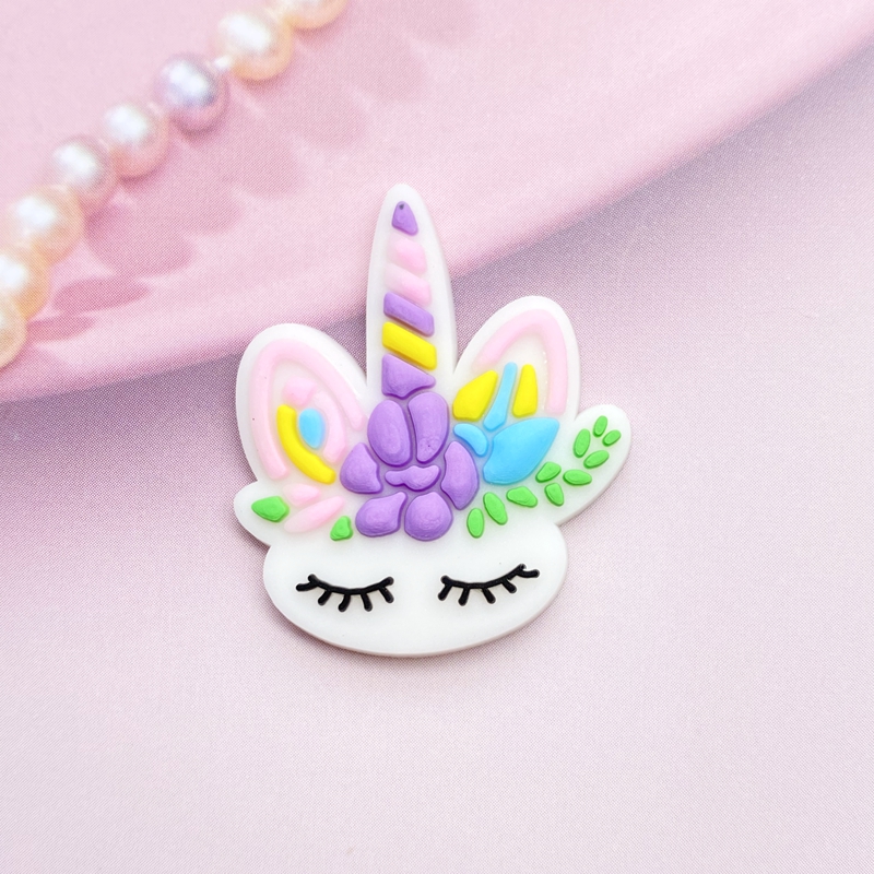 12pcs Cute Mini Unicorn head P - Embellishment Glue Craft recension och pris