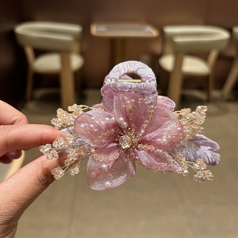 Elegant Korean Hair Accessorie - Crystal Mesh Fabric recension och pris