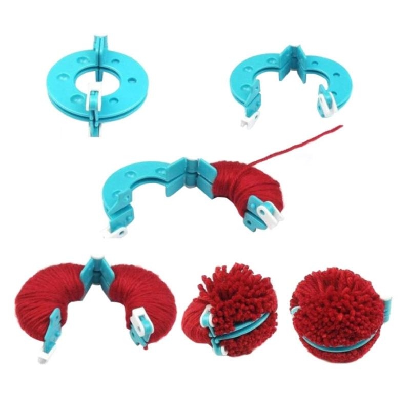 L43A 4Pcs DIY Wool Yarn Knitti - Pom Pom Maker Tool recension och pris