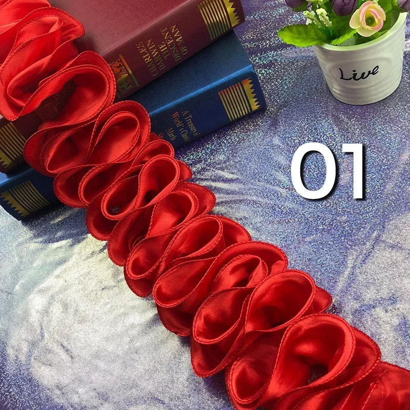 5Yards Pleated Ruffled Trim Sh - Fringe Ribbon Sewing recension och pris