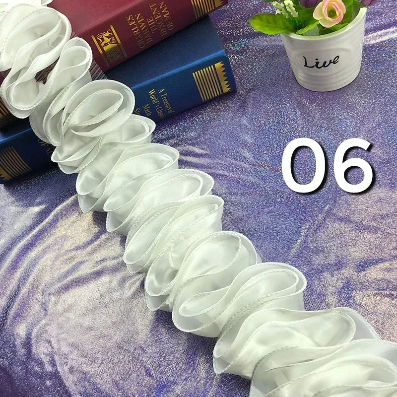 5Yards Pleated Ruffled Trim Sh - Fringe Ribbon Sewing recension och pris